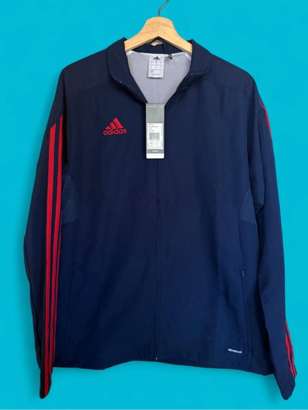 Adidas MT14 Presentation Jacket Navy Blue/Red *Model Code: F86716 #Soccer